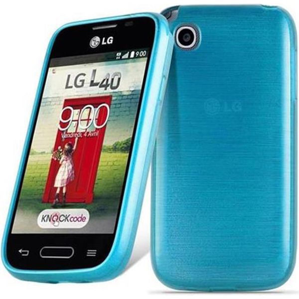 Custodia Cadorabo Per Lg L40 Cover Protettiva In Silicone Tpu Protettivo Turchese-image