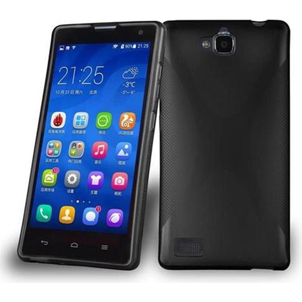 Cadorabo Custodia Per Telefono Cellulare Per Honor 3C In Nero Cover Tpu Silicone Back Cover Case-image
