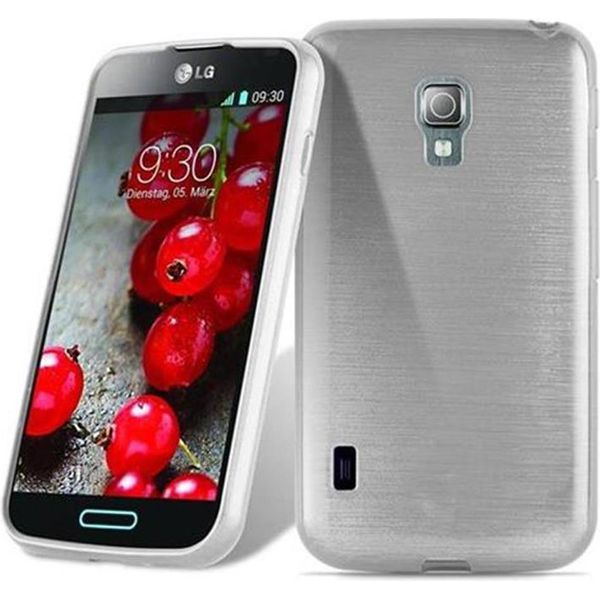 Cadorabo Cover Per Lg L7 Ii (2Nd Sim) Cover Protettiva In Argento Cover Protettiva Cover In Silicone Tpu Cover-image