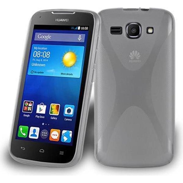 Cadorabo Custodia Per Telefono Cellulare Per Huawei Ascend Y520 In Tpu Trasparente Silicone Back Cover Case-image