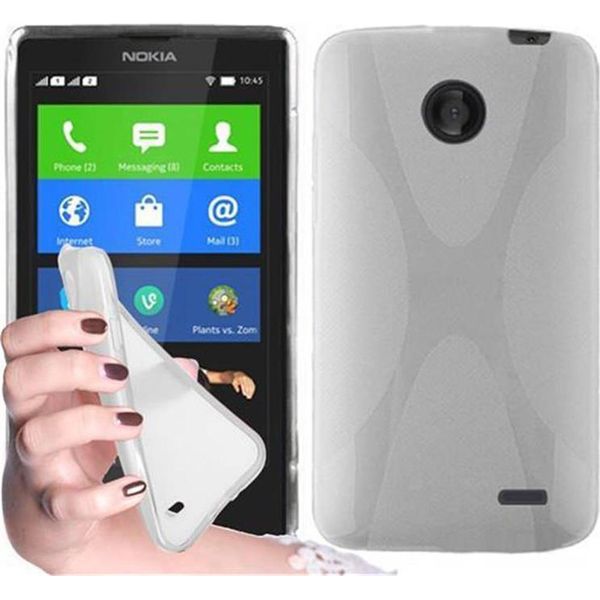 Cadorabo Custodia Per Telefono Cellulare Per Nokia X In Tpu Trasparente Silicone Back Cover Case-image