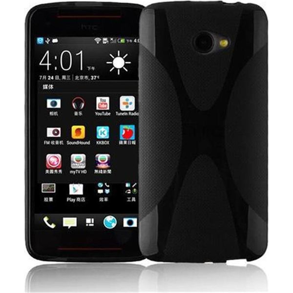 Cadorabo Custodia Per Telefono Cellulare Per Htc Butterfly S In Nero Cover Tpu Silicone Back Cover Case-image