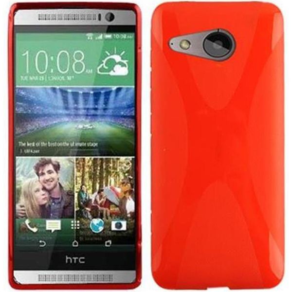 Cadorabo Custodia Per Telefono Cellulare Per Htc One M8 Mini In Rosso Copertura Tpu Silicone Back Cover Case-image