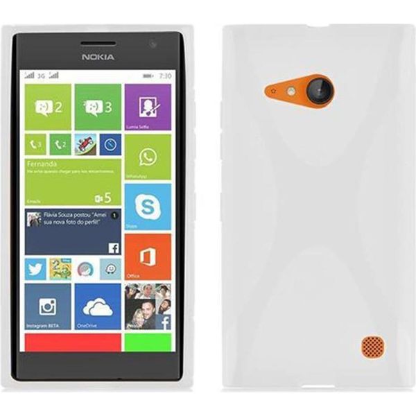 Cadorabo Custodia Per Telefono Cellulare Per Nokia Lumia 730 In Tpu Trasparente Custodia Cover Posteriore In Silicone-image