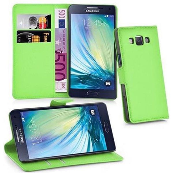 Cadorabo Custodia Per Samsung Galaxy A3 2015 Custodia Protettiva In Verde Custodia Per Cellulare Cover Chiusura Magnetica-image