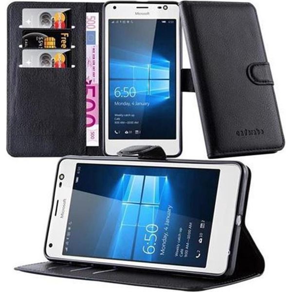 Cadorabo Cover Per Nokia Lumia 850 Cover Protettiva In Nero Custodia Per Cellulare Cover Chiusura Magnetica-image