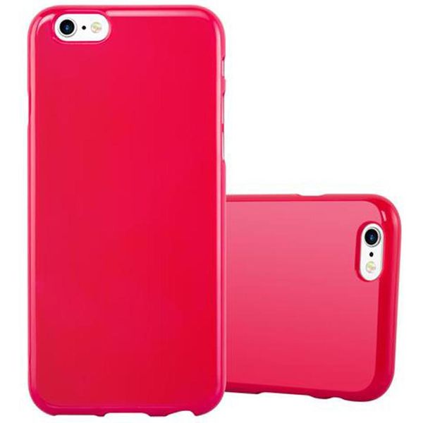 Cadorabo Custodia Protettiva Per Apple Iphone 6 / 6S In Tpu Rosso Custodia Cover-image