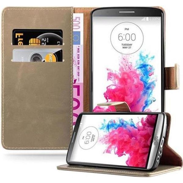 Cadorabo Cover Per Lg G3 Cover Protettiva In Marrone Cover Per Cellulare Cover Libro Custodia-image