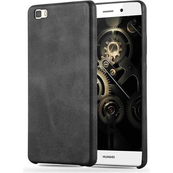 Cadorabo Custodia Protettiva Per Huawei P8 Lite 2015 Cover In Nero Custodia Rigida Cover Telefono Cellulare Custodia In Ecopelle-image