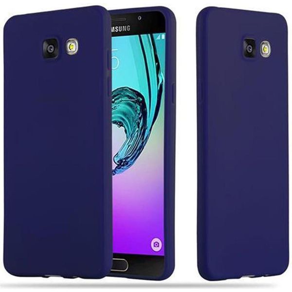 Cadorabo Custodia Per Samsung Galaxy A5 2016 Custodia Protettiva In Blu Custodia Per Telefono Cellulare Tpu Custodia In Silicone Cover-image