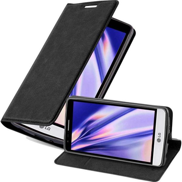 Cadorabo Cover Per Lg G3 Mini / G3 S Cover Protettiva In Nero Custodia Per Cellulare Cover Chiusura Magnetica-image