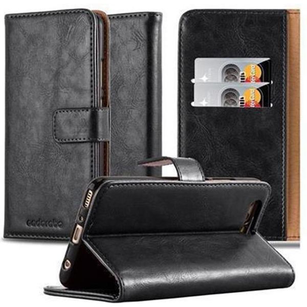 Cadorabo Cover Per Huawei P10 Cover Protettiva In Nero Cover Telefono Cellulare Cover Libro Custodia Custodia-image