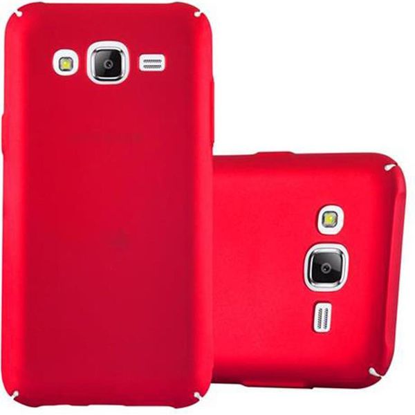 Cadorabo Cover Per Samsung Galaxy J5 2015 Cover Protettiva In Rosso Custodia Rigida Cover Per Telefono Cellulare-image