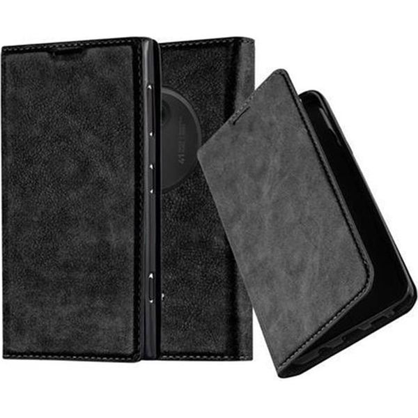 Cadorabo Cover Per Nokia Lumia 1020 Cover Protettiva In Nero Custodia Per Cellulare Cover Chiusura Magnetica-image