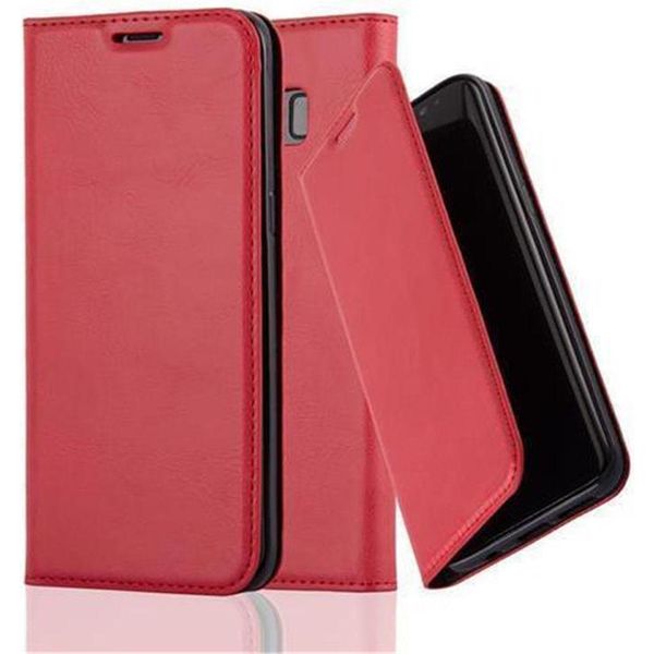 Cadorabo Custodia Per Samsung Galaxy S8 Custodia Protettiva In Rosso Custodia Per Cellulare Cover Chiusura Magnetica-image