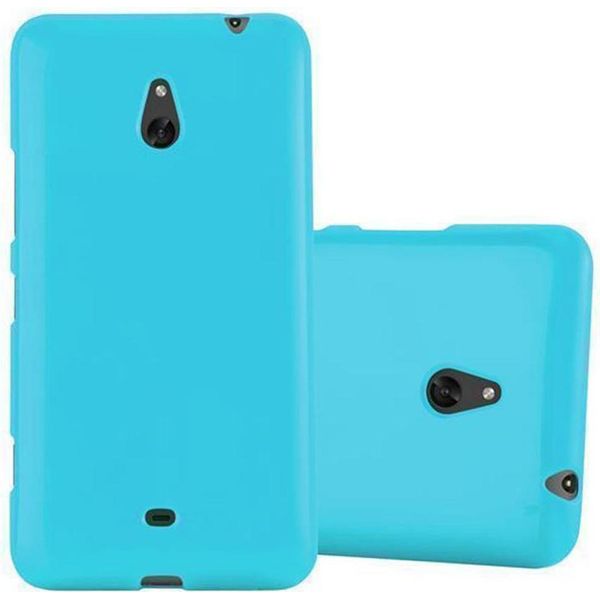 Cadorabo Custodia Protettiva Per Nokia Lumia 1320 Cover In Tpu Blu Custodia Cover-image