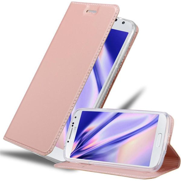 Cadorabo Custodia Per Cellulare Per Samsung Galaxy S4 Custodia Protettiva In Rosa Cover Etui Book Case Booklet-image