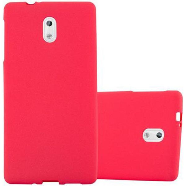 Cadorabo Custodia Protettiva Per Nokia 3 2017 Cover In Rosso Custodia Per Cellulare Tpu Etui Cover Case-image