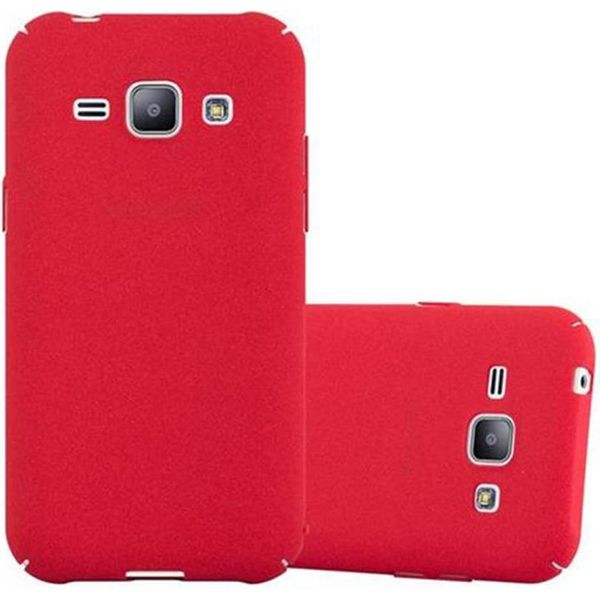 Cadorabo Custodia Protettiva Per Samsung Galaxy J1 2015 Custodia In Rosso Custodia Rigida Per Telefono Cellulare Cover-image