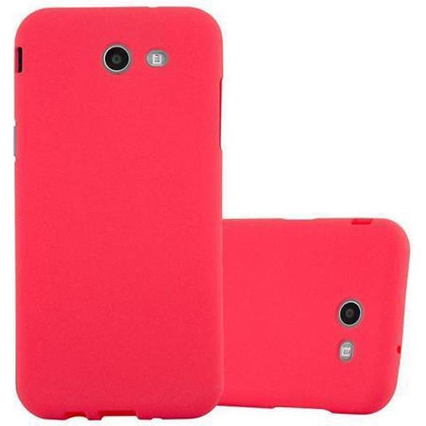 Cadorabo Custodia Protettiva Per Samsung Galaxy J7 2017 Versione Usa Custodia In Rosso Per Telefono Cellulare Tpu Etui Cover Case-image