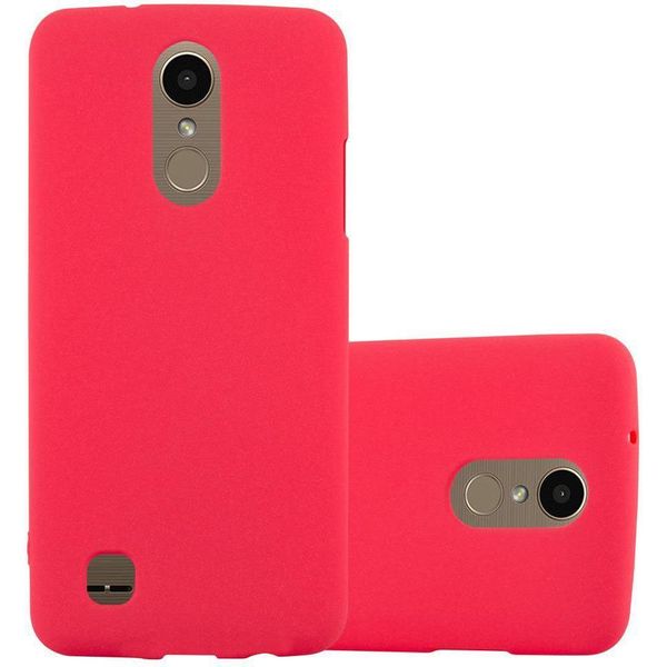 Cadorabo Custodia Protettiva Per Lg K10 2017 Cover In Rosso Custodia Per Telefono Cellulare Tpu Etui Cover Case-image