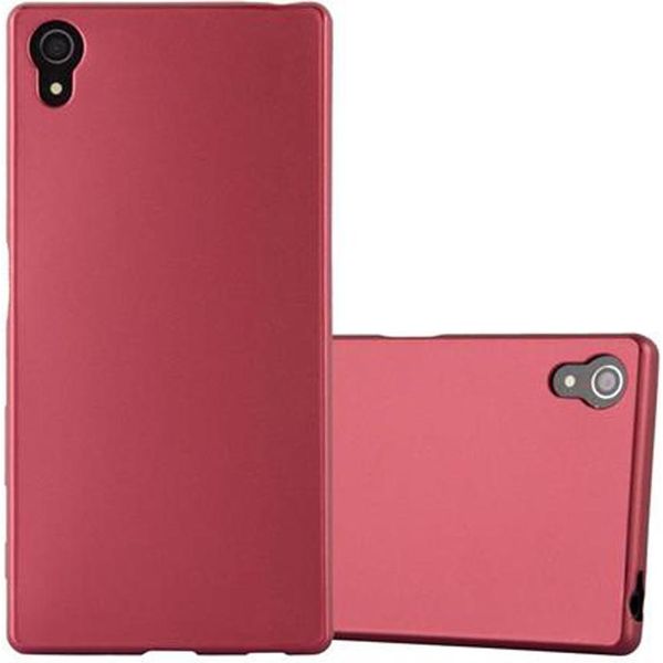 Cadorabo Custodia Protettiva Per Sony Xperia Z5 In Rosso Custodia Del Telefono Cellulare Custodia In Silicone Tpu Custodia Cover-image