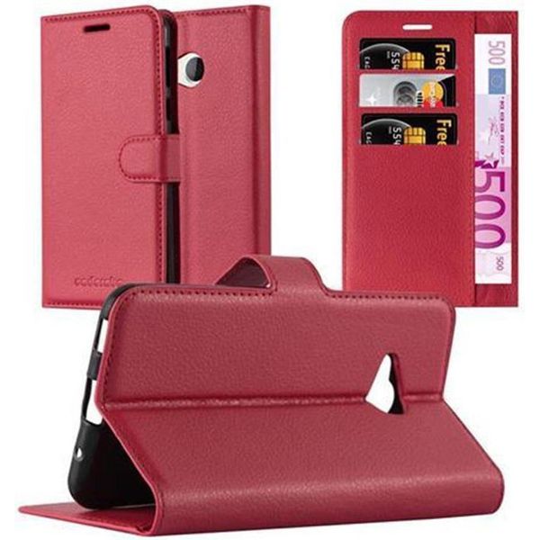 Cadorabo Custodia Per Htc U Play Custodia Protettiva In Rosso Per Telefono Cellulare Custodia Cover Chiusura Magnetica-image