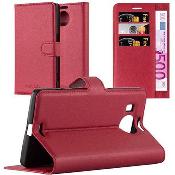 Cadorabo Cover Per Nokia Lumia 950 Xl Cover Protettiva In Rosso Custodia Per Cellulare Cover Chiusura Magnetica-image