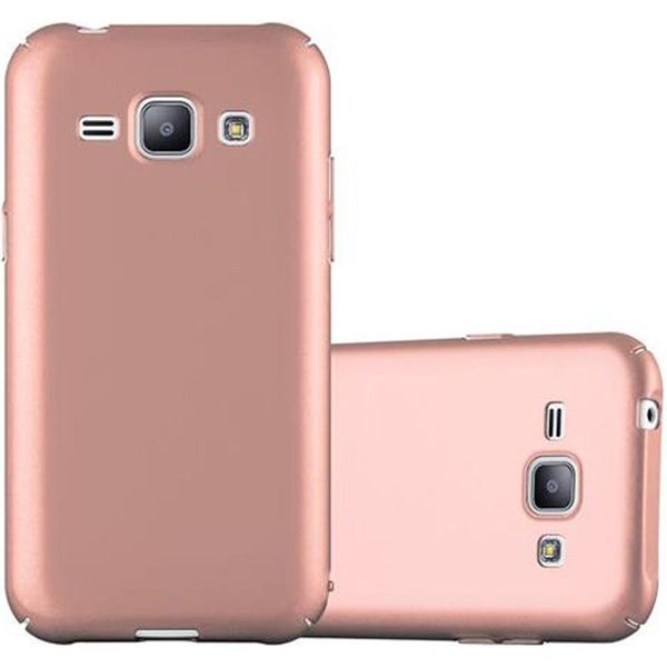 Cadorabo Cover Per Samsung Galaxy J1 2015 Cover Protettiva In Rosa Custodia Rigida Cover Per Telefono Cellulare-image