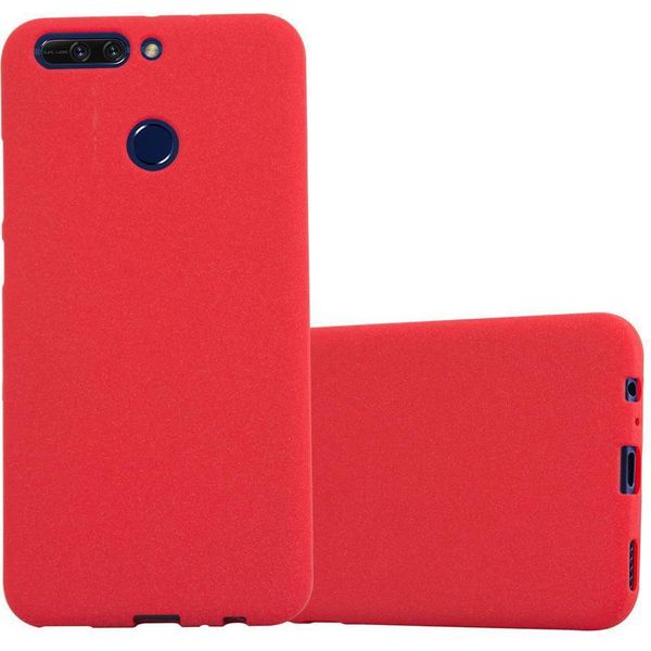 Cadorabo Custodia Protettiva Per Honor 8 Pro Custodia In Rosso Per Telefono Cellulare Tpu Etui Cover Case-image