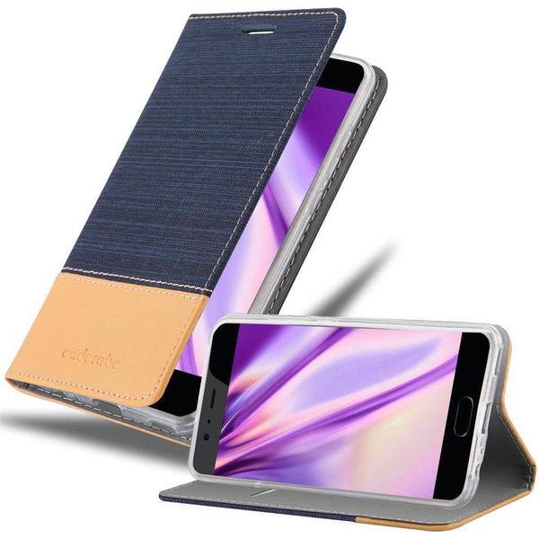 Custodia Cadorabo Per Huawei P10 Plus Custodia Protettiva In Blu Custodia Per Cellulare Custodia A Libro Cover-image