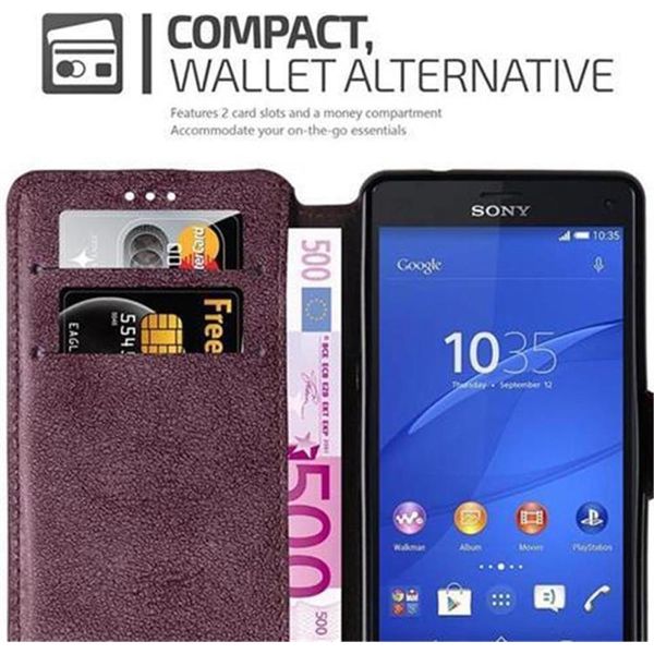 Cadorabo Custodia Per Sony Xperia Z3 Compact Custodia In Rosso Cover Protettiva Custodia Per Telefono Cellulare Custodia Cover-image