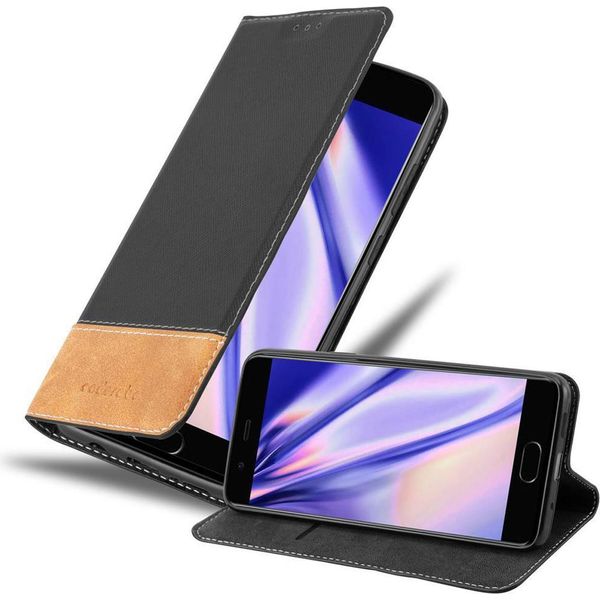 Cadorabo Cover Per Huawei P10 Cover Protettiva In Nero Shandy Custodia A Libro Custodia In Similcuoio-image