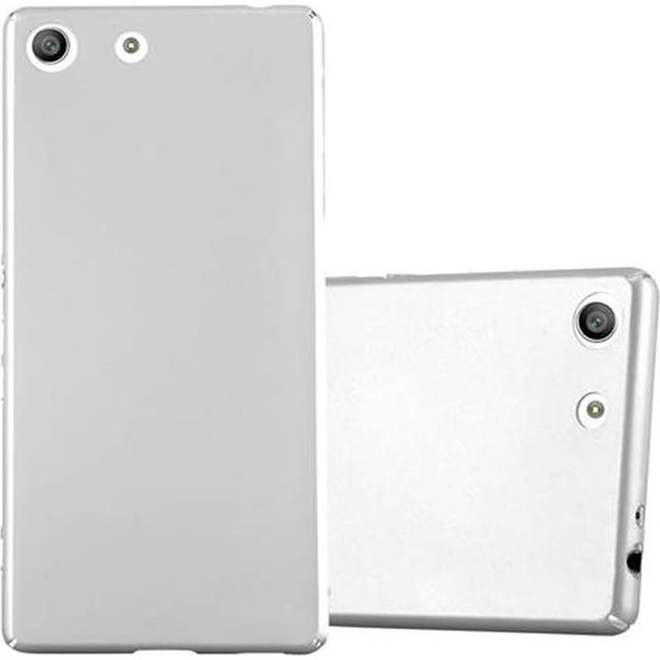 Cadorabo Cover Per Sony Xperia M5 Cover Protettiva In Argento Custodia Rigida Cover Per Telefono Cellulare-image