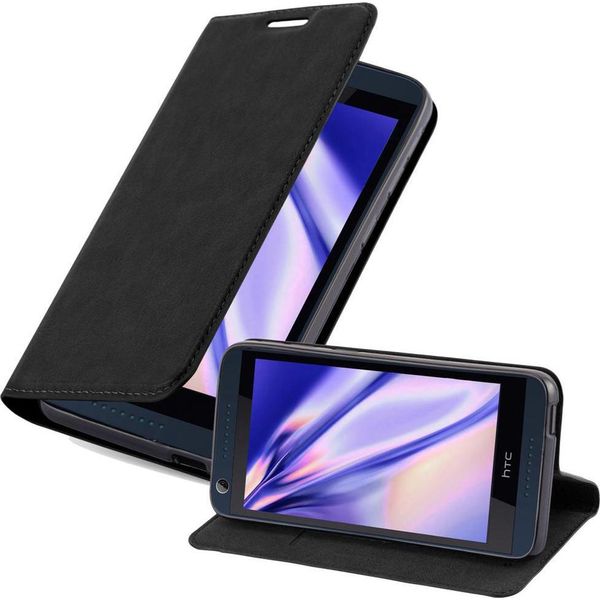 Cadorabo Cover Per Htc Desire 626G Cover Protettiva In Nero Custodia Per Cellulare Cover Chiusura Magnetica-image
