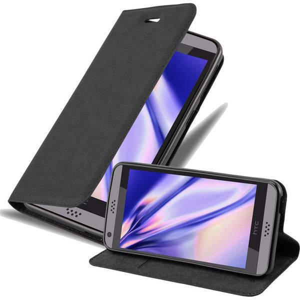 Cadorabo Cover Per Htc Desire 530 / 630 Cover Protettiva In Nero Custodia Per Cellulare Cover Chiusura Magnetica-image