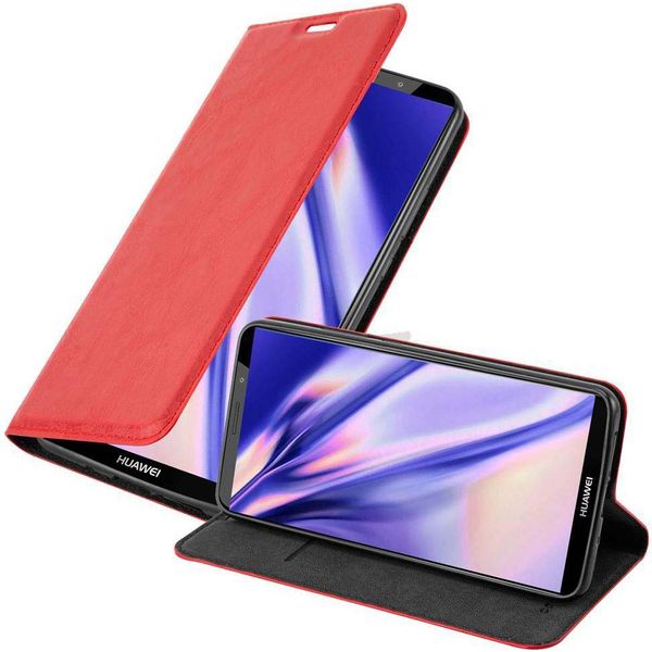Cadorabo Custodia Per Huawei Mate 10 Pro Custodia Protettiva In Rosso Custodia Per Telefono Cellulare Cover Chiusura Magnetica-image