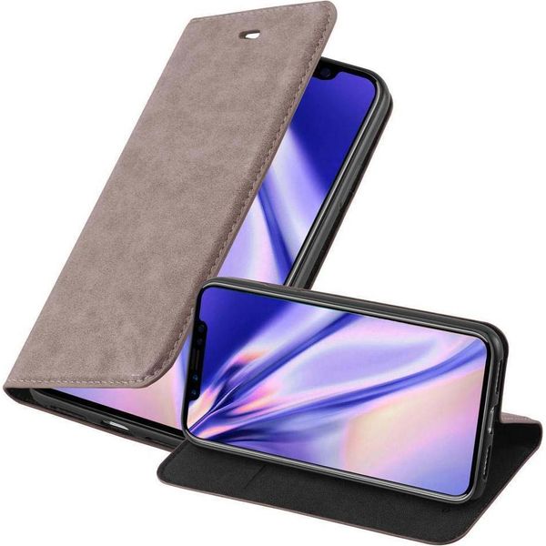 Cadorabo Custodia Per Apple Iphone Xs Max Custodia Protettiva In Marrone Custodia Per Cellulare Cover Chiusura Magnetica-image