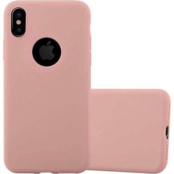 Custodia Cadorabo Per Apple Iphone Xs Max Custodia Protettiva In Rosa Custodia Per Cellulare Tpu Custodia In Silicone Cover-image