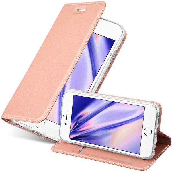 Cadorabo Custodia Per Cellulare Per Apple Iphone 6 Plus / 6S Plus Custodia Protettiva In Rosa Cover Etui Book Case Booklet-image