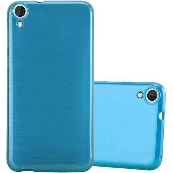 Cadorabo Custodia Per Htc Desire 820 Custodia Protettiva In Silicone Tpu Protettivo Turchese Custodia Cover-image
