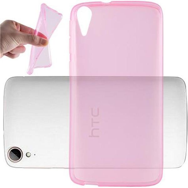 Cadorabo Custodia Per Htc Desire 828 Custodia Protettiva In Rosa Custodia Protettiva In Silicone Tpu Cover-image