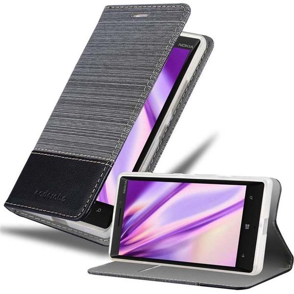 Cadorabo Cover Per Nokia Lumia 929 / 930 Cover Protettiva In Grigio Custodia Per Cellulare Custodia A Libro Cover-image