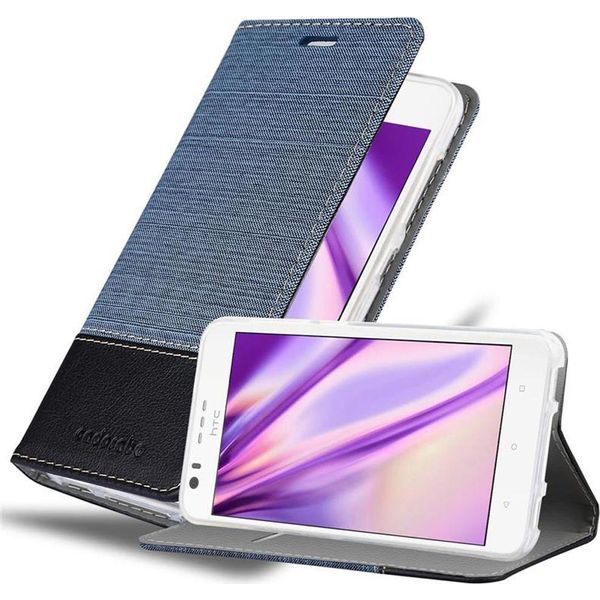 Cadorabo Custodia Per Htc Desire 10 Lifestyle / Desire 825 Custodia Protettiva In Blu Custodia Per Cellulare Custodia A Libro Cover-image