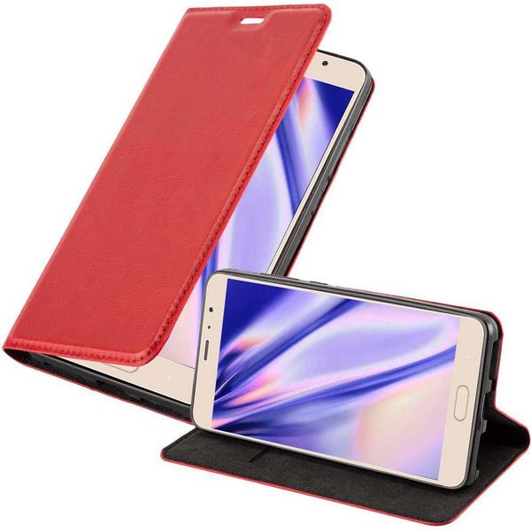 Cadorabo Custodia Per Xiaomi Redmi Pro Custodia Protettiva In Rosso Cellulare Custodia Cover Chiusura Magnetica-image