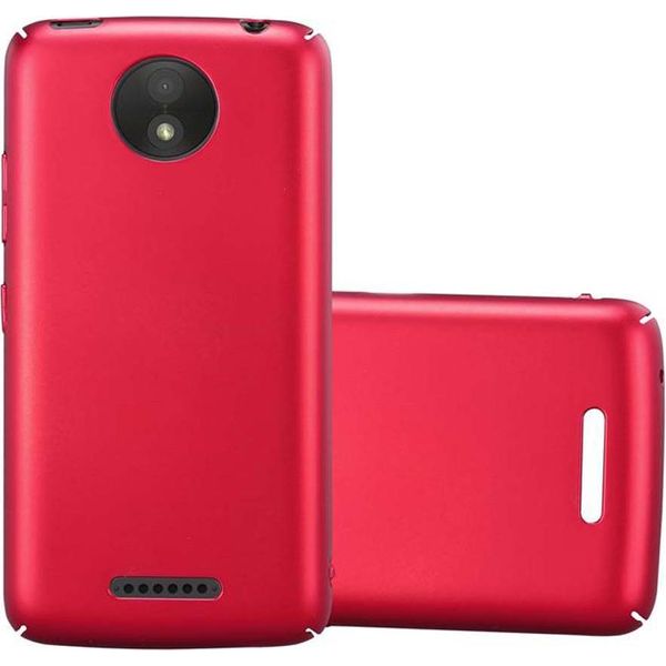Cadorabo Cover Per Motorola Moto C Plus Cover Protettiva In Rosso Custodia Rigida Per Telefono Cellulare Cover Case-image