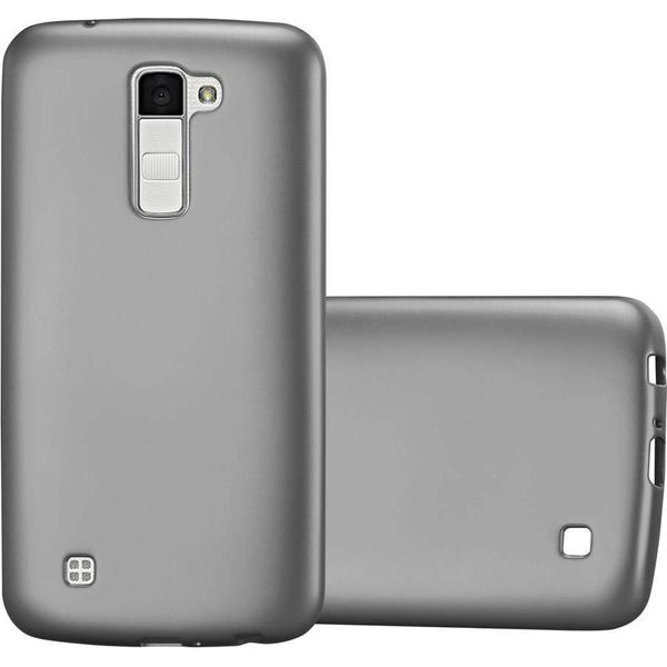 Cadorabo Custodia Protettiva Per Lg K10 2016 Cover In Grigio Custodia Per Telefono Cellulare Tpu Custodia In Silicone Cover Case-image