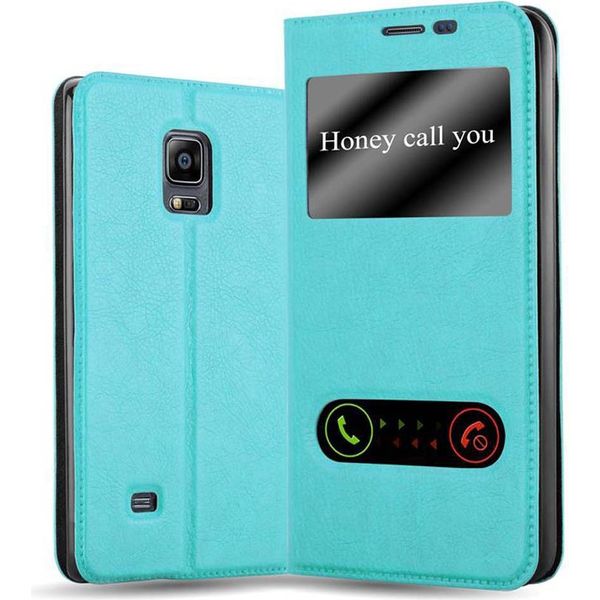 Cadorabo Custodia Protettiva Per Samsung Galaxy Note Edge Cover In Turchese Custodia Del Telefono Cellulare Custodia A Libro Custodia Cover-image