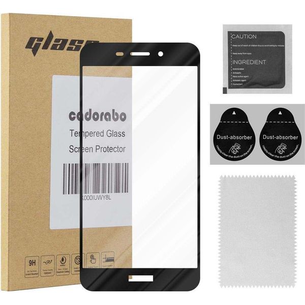 Cadorabo Pellicola Blindata Per Honor 6C Pro Pellicola Protettiva In Nero A Schermo Intero Vetro Temperato Di Protezione Del Display-image