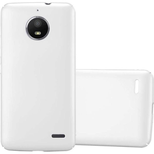 Cadorabo Cover Per Motorola Moto E4 Cover Protettiva In Argento Custodia Rigida Per Telefono Cellulare Cover Case-image